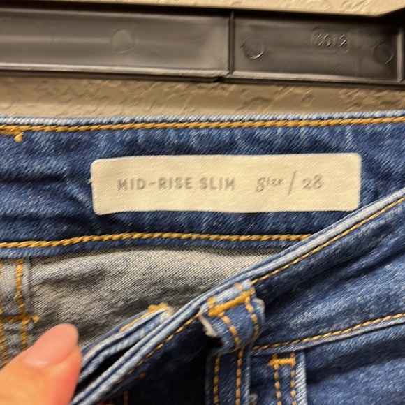 Anthropologie Pilcro Jean Shorts Mid Rise Slim Size 28 - Picture 6 of 8